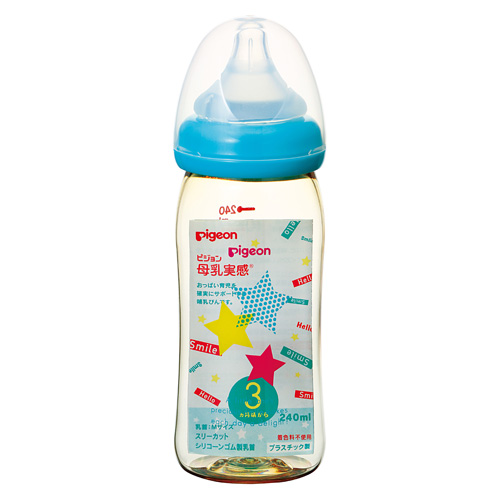 Pigeon  寬口母乳實感PPSU奶瓶(星星)-240ml