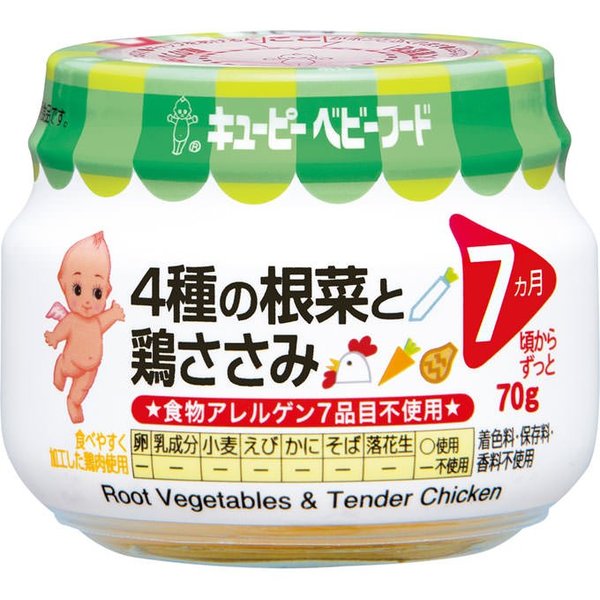 Kewpie 丘比 四種根菜和雞肉泥-70g