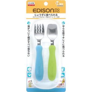 Edison MAMA 有盒餐具組(藍/綠)