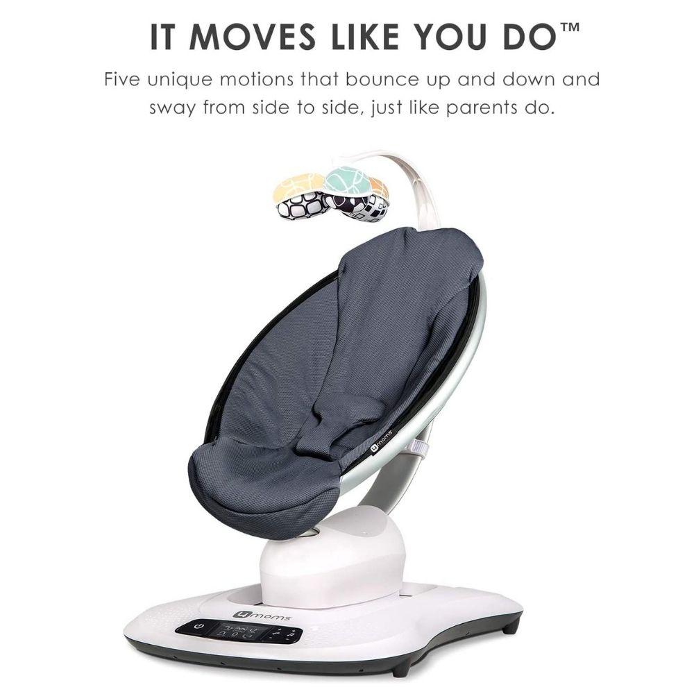 4MOMS® MAMAROO®4 電動嬰兒搖椅-銀色– All In One 美日入口生活百貨