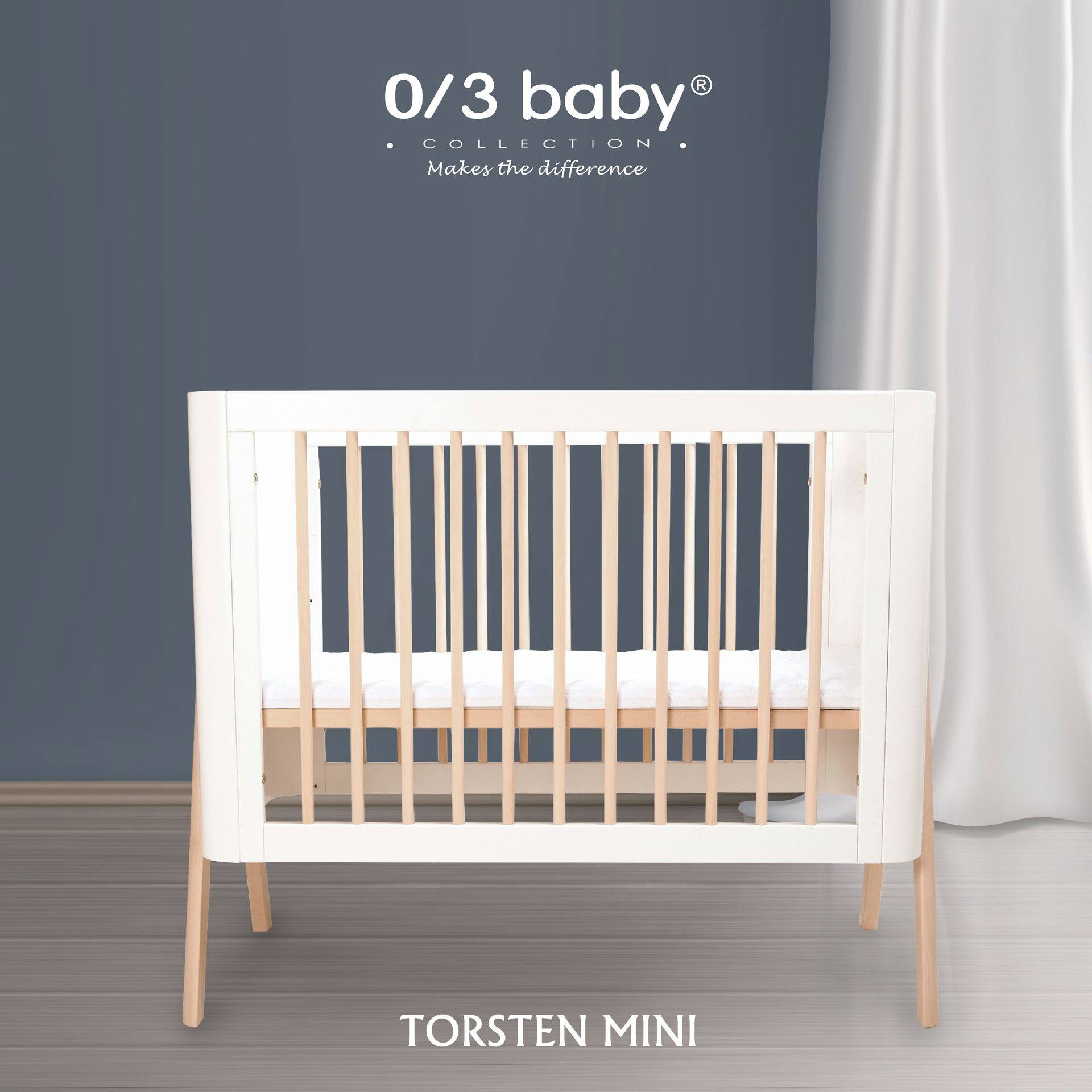 0/3 Baby Torsten Mini 嬰兒床